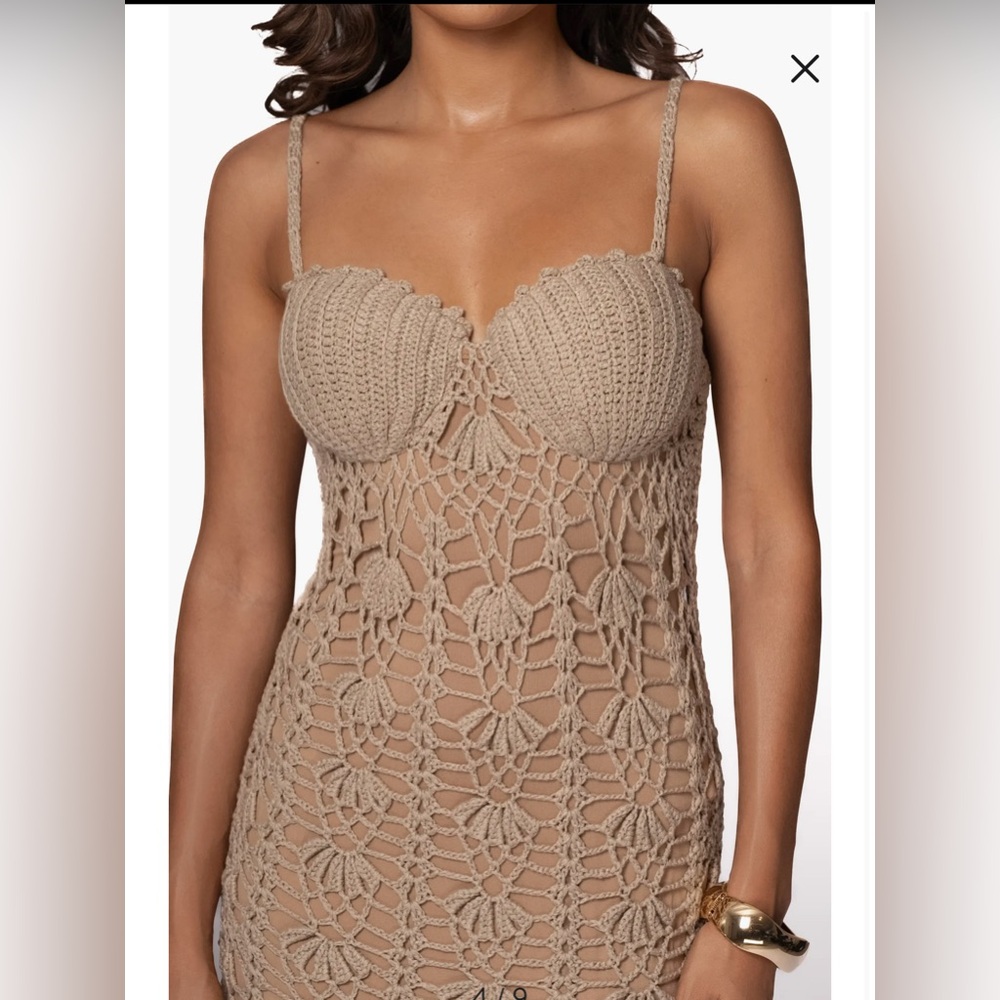Odyssey Crochet Maxi Dress new with tags